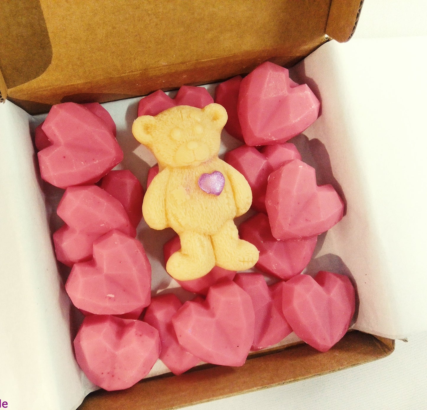 Bear and heart wax box