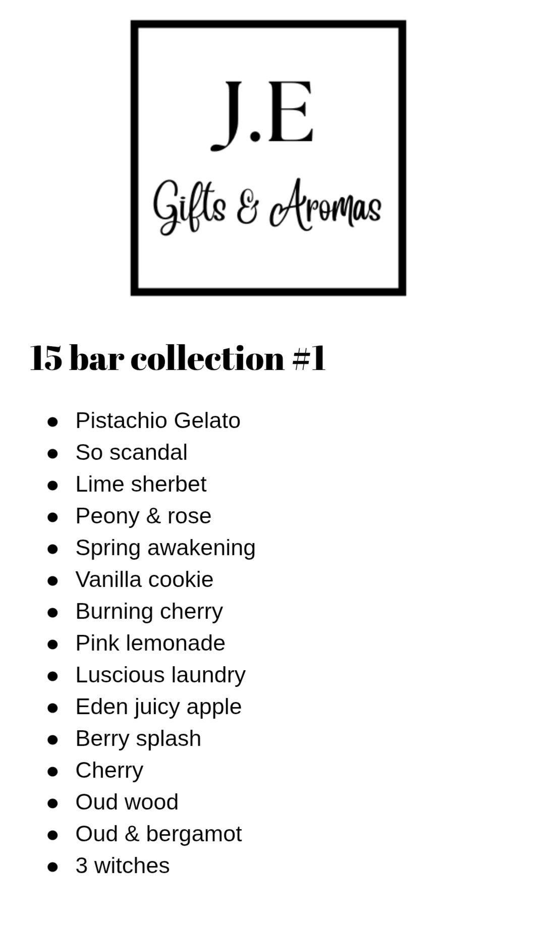 15 bar collection