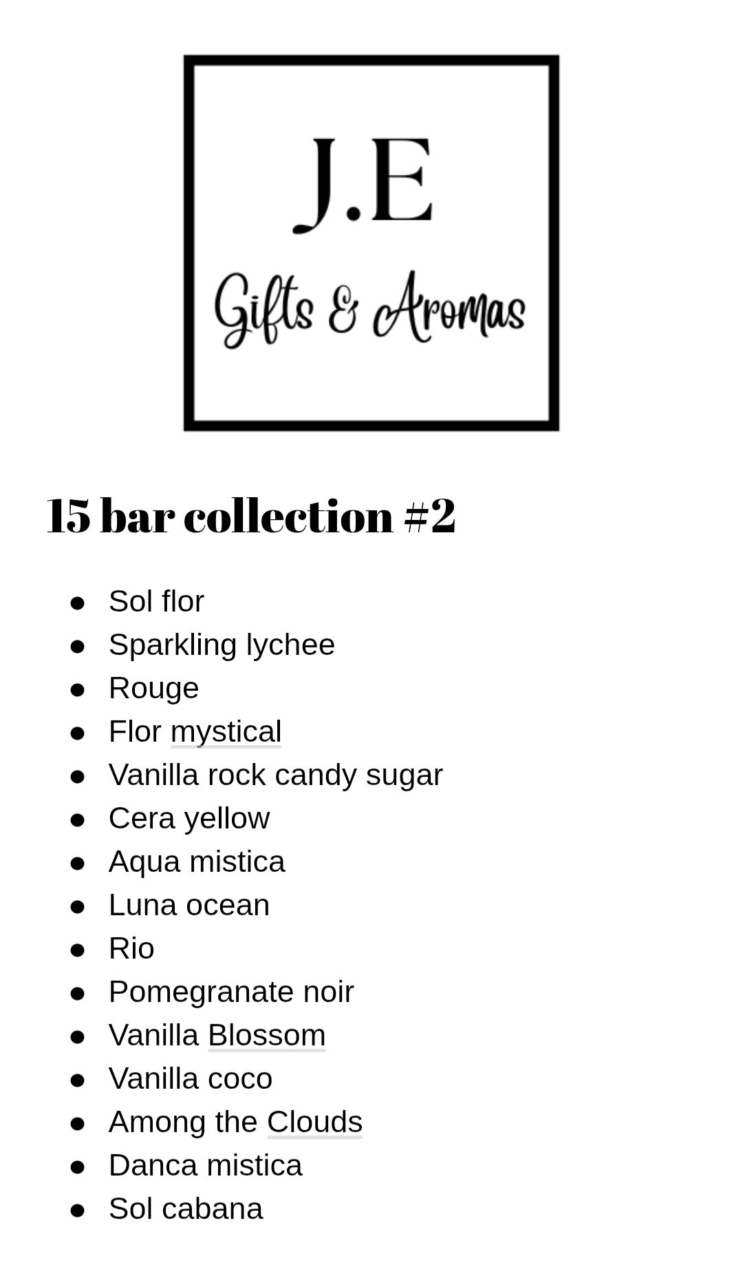 15 bar collection