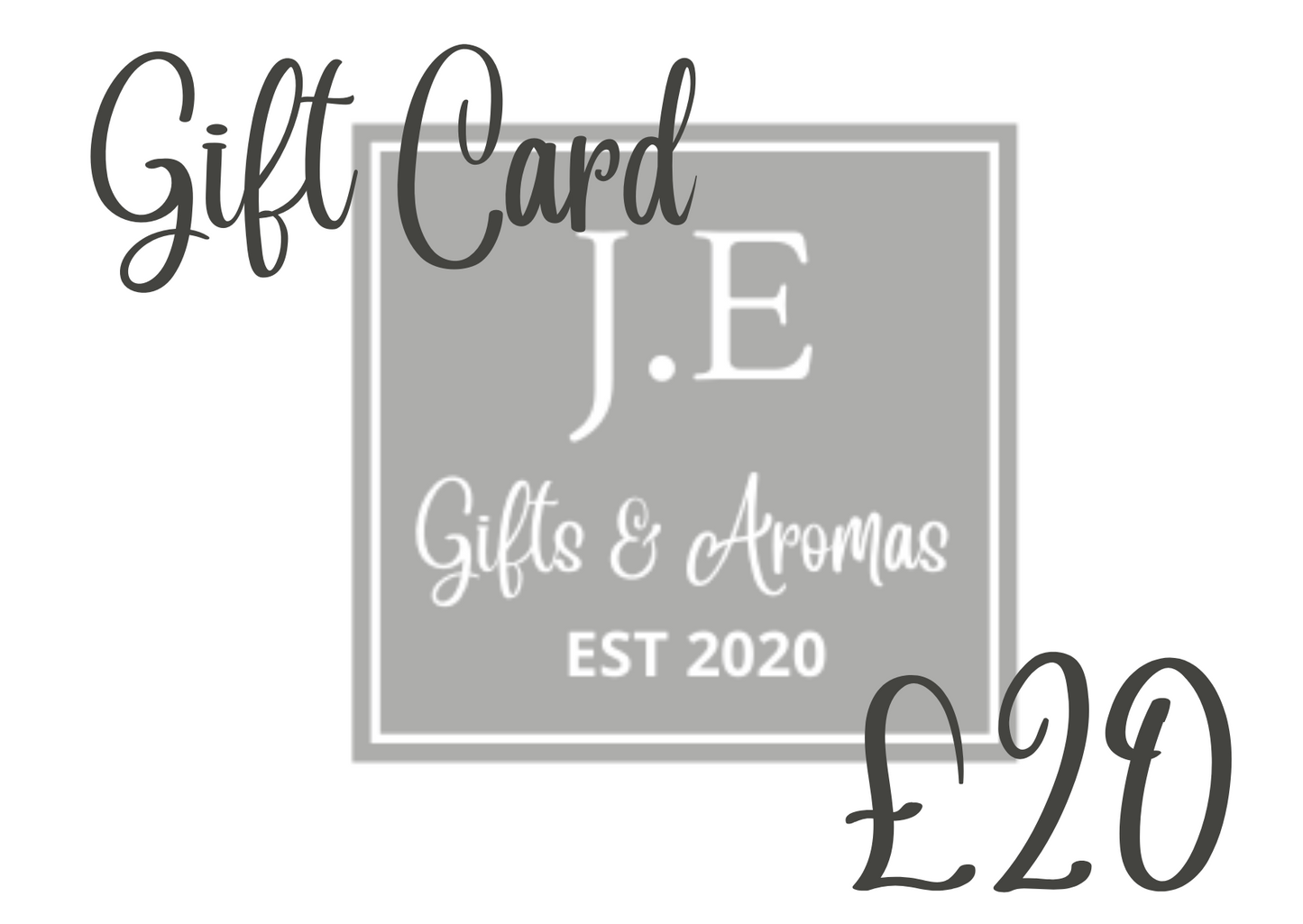 J.E GIFTS & AROMAS GIFT CARDS