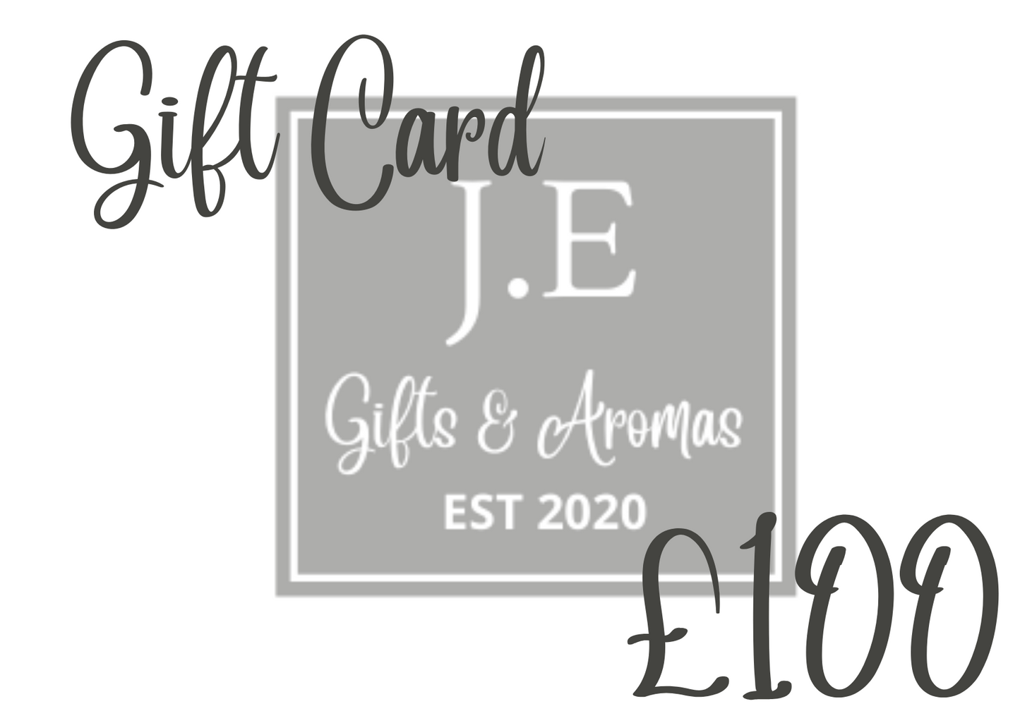 J.E GIFTS & AROMAS GIFT CARDS